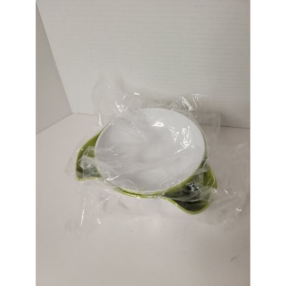 Joseph Joseph Double Dish Pistachio‎ Nut Bowl Serving Snack Green White New NIB - Picture 3 of 4